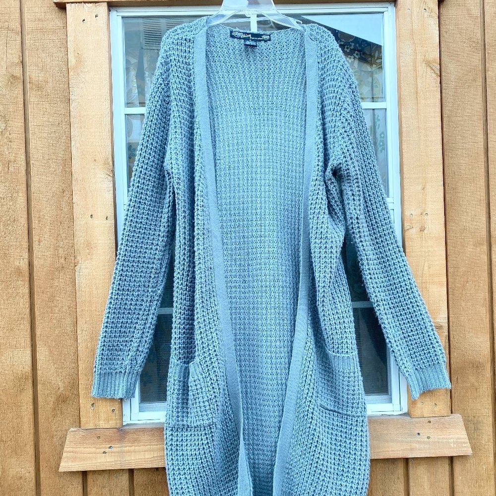 Grey Knit Cardigan / Soft / Warm